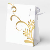 Gefälligkeitsbox-Extravagant Gold gedruckt Geschenkschachtel (Rückseite)