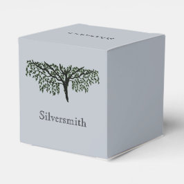 Gefälligkeitsbox - Familienstamm mit Name Geschenkschachtel