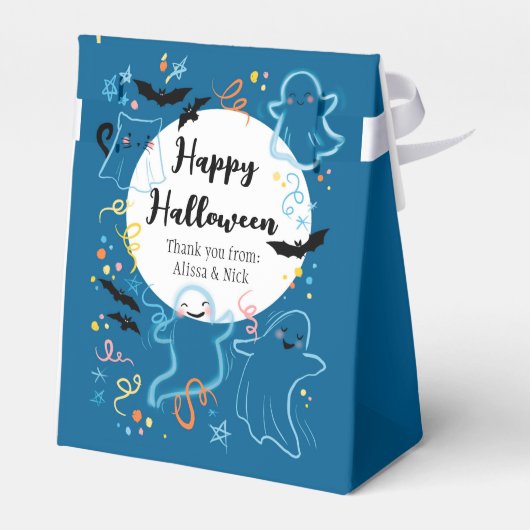 Gefälligkeitsbox für Halloween-Leckereien Geschenkschachtel (Rückseite)