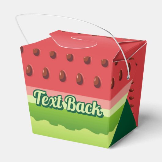 Gefälligkeitsbox für Wassermelone Geschenkschachtel (Rückseite)