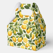 Gefälligkeitsbox - Gelbe Zitronen, Blume Geschenkschachtel (Vorderseite)
