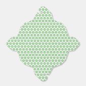 Gefälligkeitsbox - Grüne Florets Geschenkschachtel (Ungefaltet)