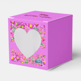 Gefälligkeitsbox Heart2(Rosa Blume Mix)RFPMDesign  Geschenkschachtel