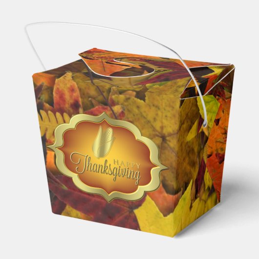 Gefälligkeitsbox - Herbstleaves Glückwunsch Ernted Geschenkschachtel (Rückseite)