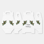 Gefälligkeitsbox - Holly Branches Geschenkschachtel (Ungeklappt)