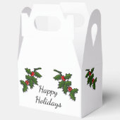 Gefälligkeitsbox - Holly Branches Geschenkschachtel (Offen)