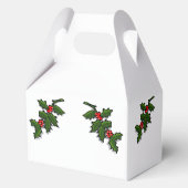 Gefälligkeitsbox - Holly Branches Geschenkschachtel (Rückseite)
