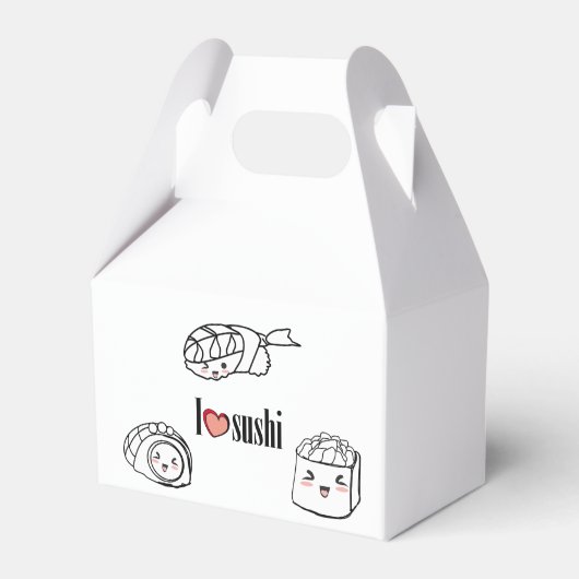 Gefälligkeitsbox - I Liebe Sushi Geschenkschachtel (Vorderseite)