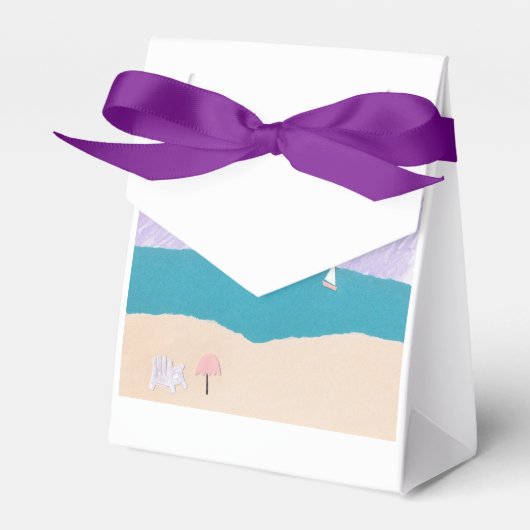 Gefälligkeitsbox mit Beach Scene Geschenkschachtel (Vorderseite)