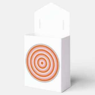 Gefälligkeitsbox mit farbigen, konzentrischen Krei Geschenkschachtel