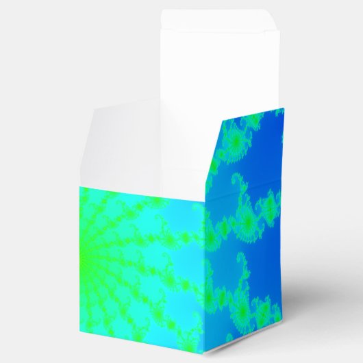 Gefälligkeitsbox mit Mandelbrot-Fraktal Geschenkschachtel (Geöffnet)
