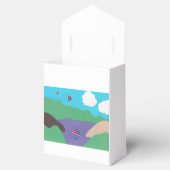 Gefälligkeitsbox mit Mountain Lake Design Geschenkschachtel (Geöffnet)