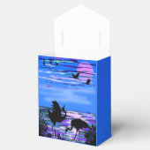 Gefälligkeitsbox mit Sunset Lake Cranes Birds Geschenkschachtel (Geöffnet)