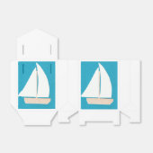 Gefälligkeitsbox mit White Sailboat Geschenkschachtel (Ungefaltet)