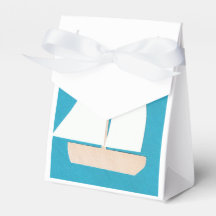Gefälligkeitsbox mit White Sailboat