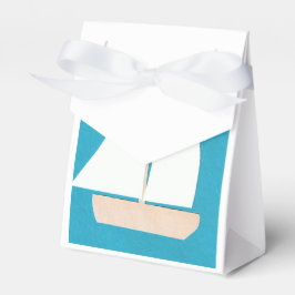 Gefälligkeitsbox mit White Sailboat Geschenkschachtel