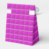 Gefälligkeitsbox - Mosaikplätze in Magenta Geschenkschachtel (Rückseite)