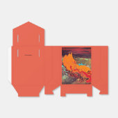 Gefälligkeitsbox "Orange Burst" Geschenkschachtel (Ungefaltet)