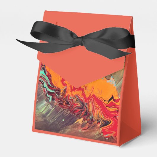Gefälligkeitsbox "Orange Burst" Geschenkschachtel (Vorderseite)