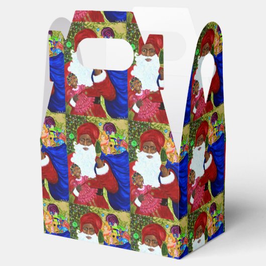 Gefälligkeitsboxen - Ausgehen - Schwarze Weihnacht Geschenkschachtel (Geöffnet)