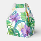 Gefälligkeitsboxen für tropische Orchideen Geschenkschachtel (Rückseite)