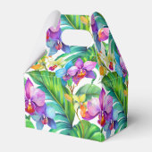 Gefälligkeitsboxen für tropische Orchideen Geschenkschachtel (Rückseite)