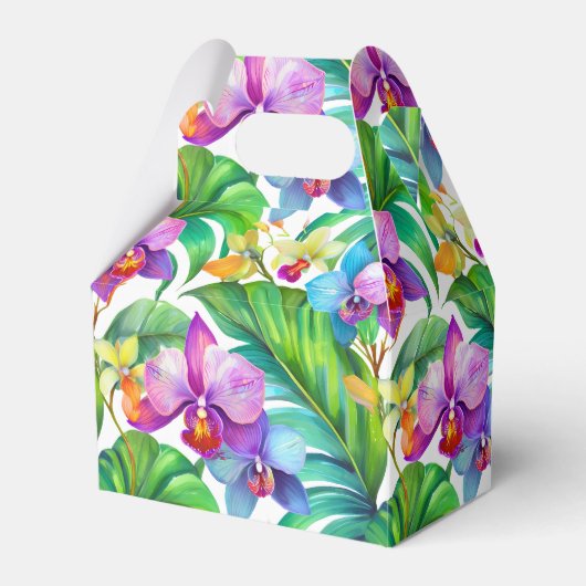 Gefälligkeitsboxen für tropische Orchideen Geschenkschachtel (Vorderseite)