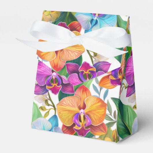 Gefälligkeitsboxen für tropische Orchideen Geschenkschachtel (Vorderseite)