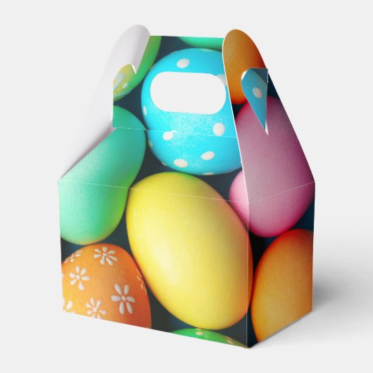 Gefälligkeitsboxen - Ostereier gestrichen Geschenkschachtel (Vorderseite)