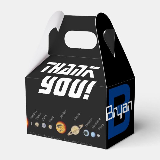 Gefälligkeitsboxen, Weltraum, Erde Geschenkschachtel (Vorderseite)