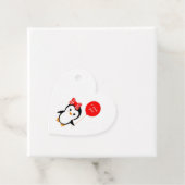 Gefälligkeitstablett mit Pinguin Geschenkanhänger (Beispiel)