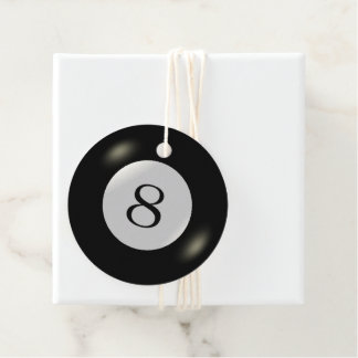 Gefälligkeitstags - Billard - 8 Ball Geschenkanhänger
