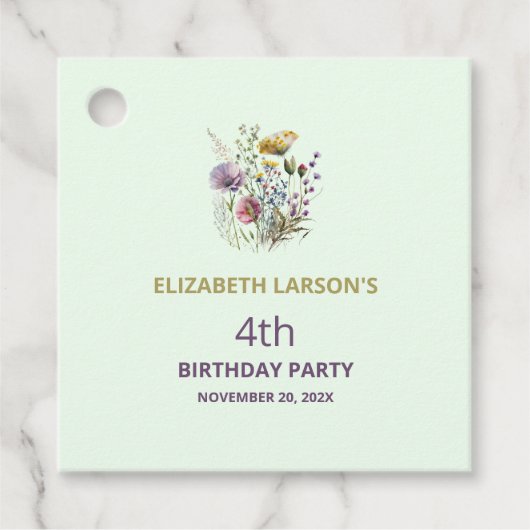 Gefälligkeitstags Geschenkanhänger (Vorderseite)