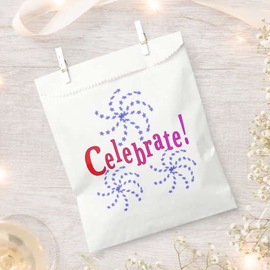 Gefälligkeitstasche - Feuerwerk Geschenktütchen (Ausgeschnitten)