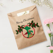 Gefälligkeitstasche - Foto-Kreis mit Holly-Zweigen Geschenktütchen (Versiegelt)