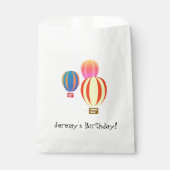 Gefälligkeitstasche - Heißluftballons mit Text Geschenktütchen (Vorderseite)