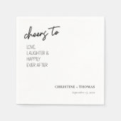 Gefällt der Braut und dem Bräutigam! Hochzeit Serviette (Vorderseite)