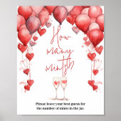 Gefällt der Liebe Brautparty wie viele Mints-Spiel Poster (Vorne)