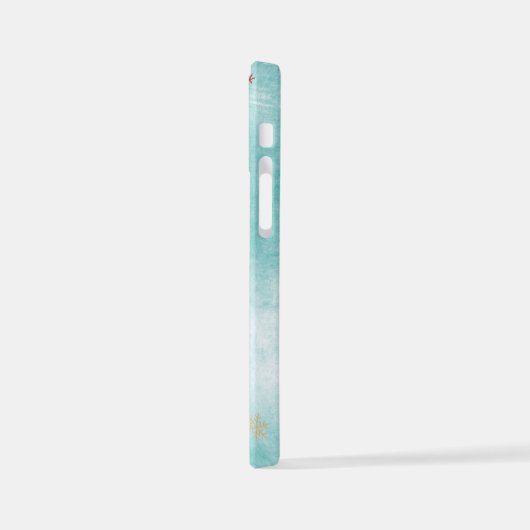 Gefällt dir mein Gnome-Telefon? Gnome und Schneefl iPhone Hülle (Linke Seite)