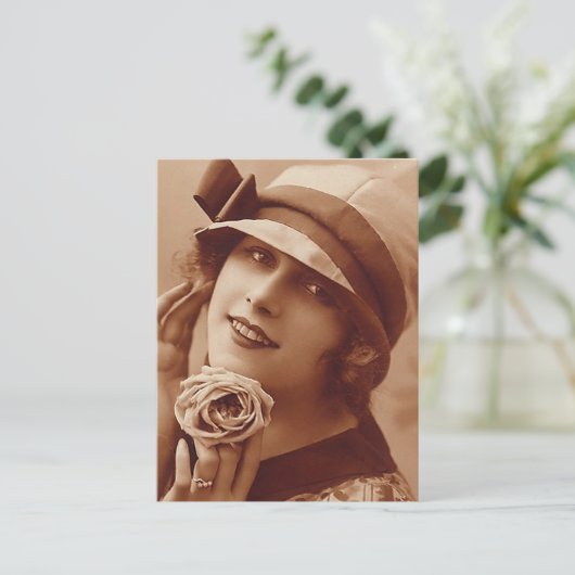 Gefällt dir mein Hut? Postkarte (Stehend Vorderseite)