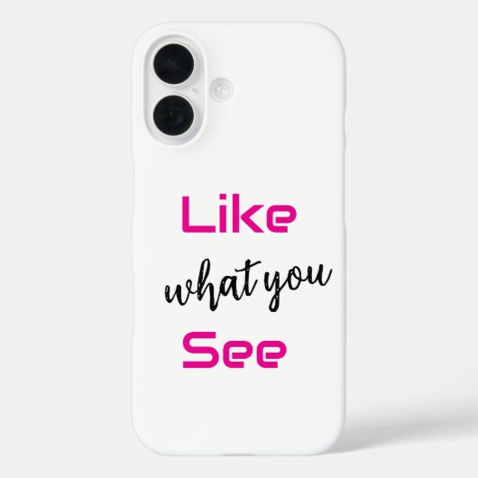 "Gefällt dir, was du siehst" iphone 16 Handyhülle Case-Mate iPhone Hülle (Rückseite)