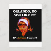 Gefällt es dir Orlando? Es ist der Sonnenaufgang i Postkarte (Vorderseite)