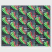 Gefällt Ihnen Ihr Chili Rot oder Grün Weihnachten Geschenkpapier (Flach)