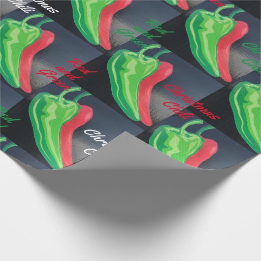 Gefällt Ihnen Ihr Chili Rot oder Grün Weihnachten  Geschenkpapier (Ecke)