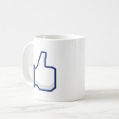 Gefällt mir-Hand Kaffeetasse (Vorderseite Links)