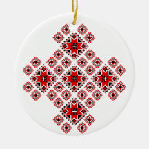 Gefälschte Embroidered Christmas Ornament 1