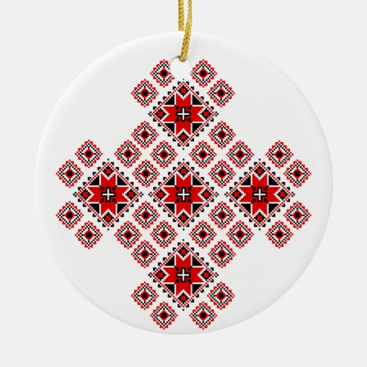 Gefälschte Embroidered Christmas Ornament 1 (Vorne)