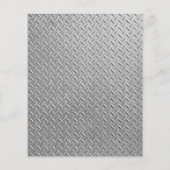 Gefälschte gestempelte Metalltextur Handwerker Flyer (Hinten)