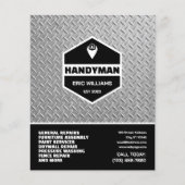 Gefälschte gestempelte Metalltextur Handwerker Flyer (Vorne)