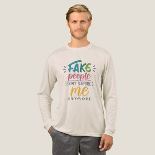 Gefälschte Menschen überraschen mich nicht mehr Tri-Blend Shirt